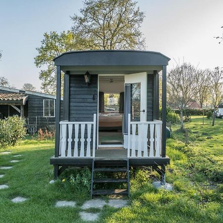 Pipowagen Elsebein Groningen Westerwolde Unieke Ligging Met Eigen Tuin En Vrij Uitzicht Over Veld Naar Natuurgebied Onstwedde Exterior foto